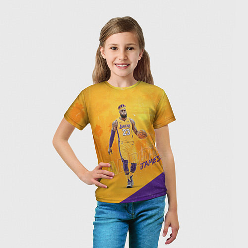 Детская футболка LeBron James: NBA Star / 3D-принт – фото 5