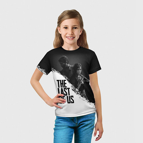 Детская футболка The Last of Us: White & Black / 3D-принт – фото 5