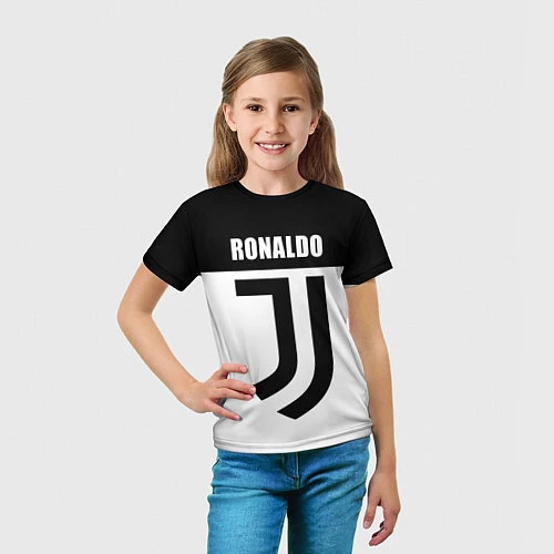 Детская футболка Ronaldo Juve / 3D-принт – фото 5