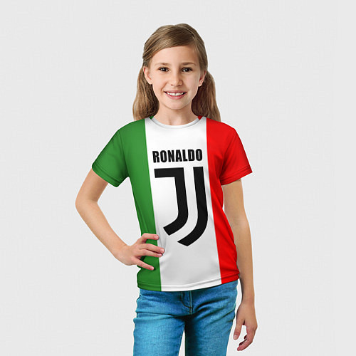 Детская футболка Ronaldo Juve Italy / 3D-принт – фото 5