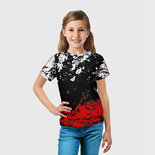 Детская футболка Брызги красок / 3D-принт – фото 5
