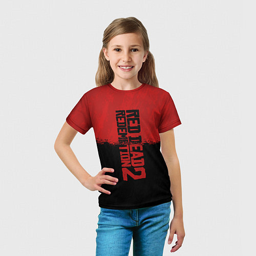 Детская футболка RDD 2: Red & Black / 3D-принт – фото 5