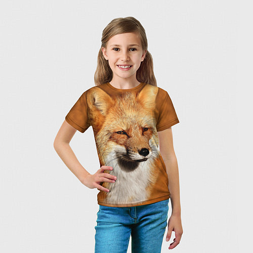Детская футболка Хитрая лисичка / 3D-принт – фото 5