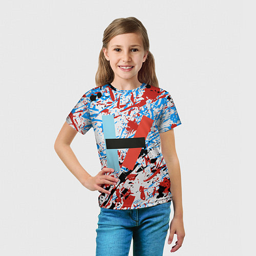 Детская футболка 21 Pilots: Colored / 3D-принт – фото 5