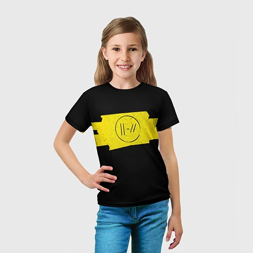 Детская футболка 21 Pilots: Yellow Trench / 3D-принт – фото 5