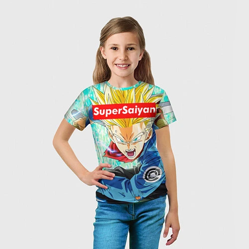 Детская футболка DBZ: Super Saiyan / 3D-принт – фото 5