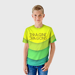 Футболка детская Imagine Dragons: Lime Colour, цвет: 3D-принт — фото 2