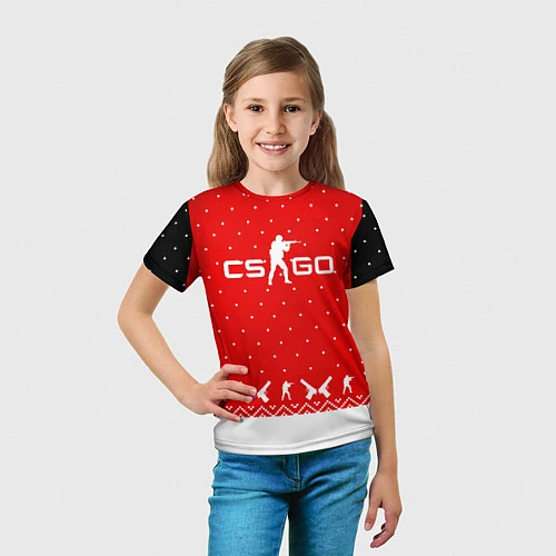 Детская футболка Winter CS:GO / 3D-принт – фото 5