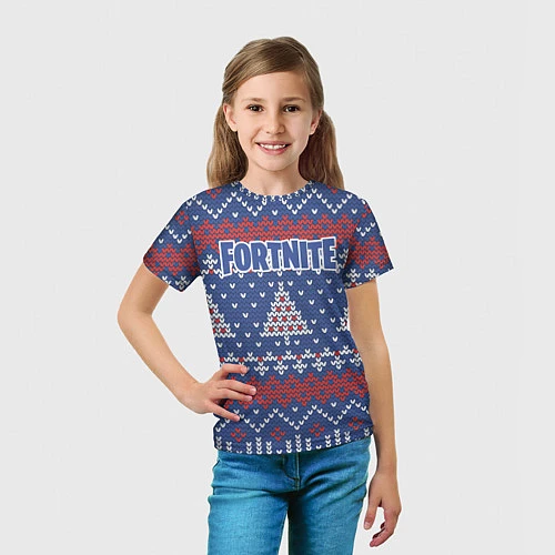 Детская футболка Fortnite: New Year / 3D-принт – фото 5