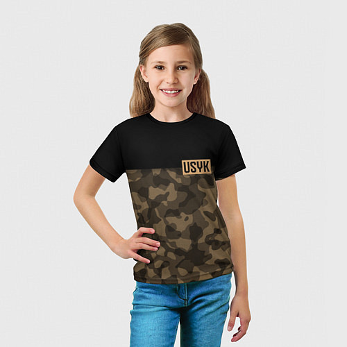 Детская футболка USYK Camo / 3D-принт – фото 5