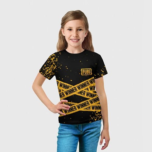 Детская футболка PUBG: Only Winner / 3D-принт – фото 5