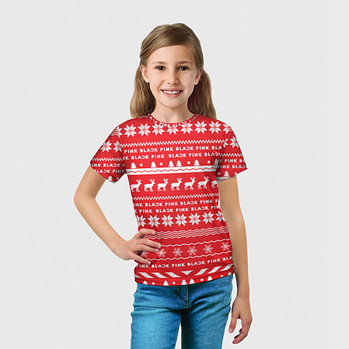 Детская футболка BlackPink: NY Pattern / 3D-принт – фото 5