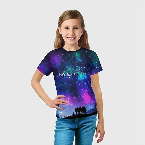 Детская футболка No Man's Sky: Space Vision / 3D-принт – фото 5