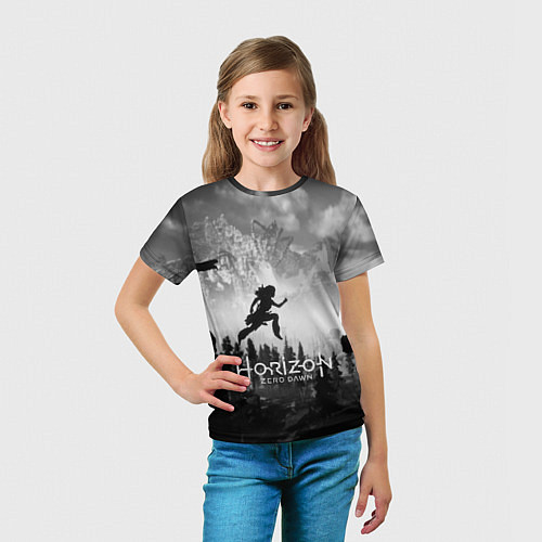 Детская футболка Horizon Zero Dawn: Dark Runner / 3D-принт – фото 5