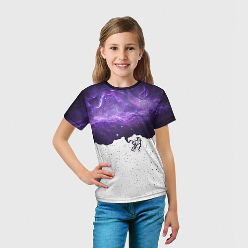 Детская футболка Fortnite: Llama Space / 3D-принт – фото 5