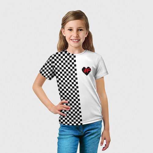 Детская футболка ФРЕНДЗОНА: Шахматы / 3D-принт – фото 5