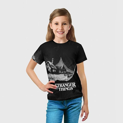 Детская футболка Stranger Things: Black Hut / 3D-принт – фото 5