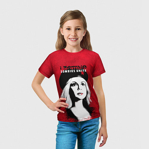 Детская футболка Zombies Unite - Оливия Мур / 3D-принт – фото 5