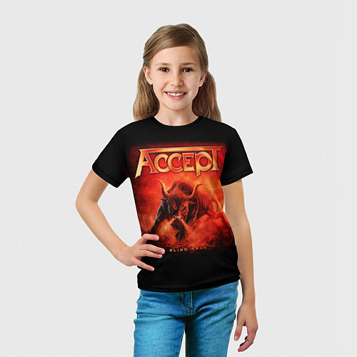 Детская футболка Accept: Hell Bull / 3D-принт – фото 5