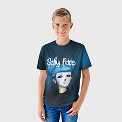 Футболка детская Sally Face, цвет: 3D-принт — фото 2