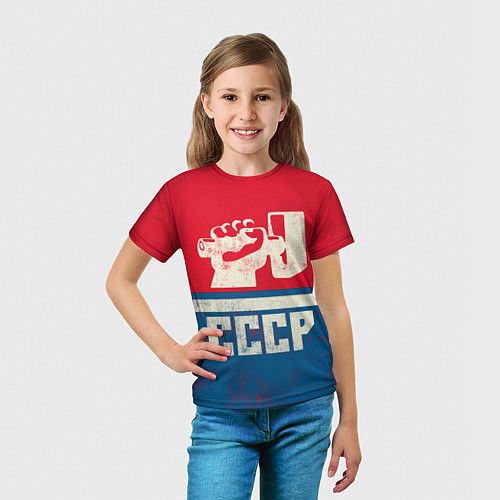 Детская футболка СССР: Куй железо / 3D-принт – фото 5