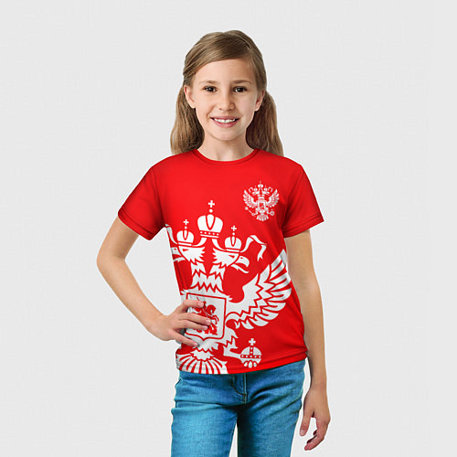 Детская футболка Красная Россия / 3D-принт – фото 5