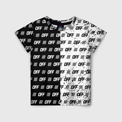 Футболка детская Off-White: Black & White, цвет: 3D-принт