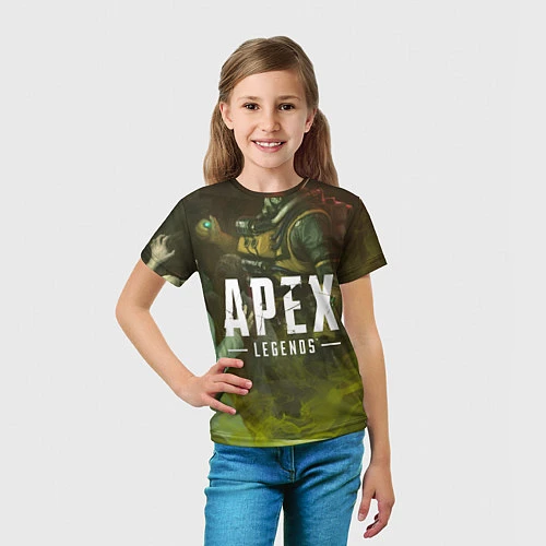 Детская футболка Apex Legends: Toxic Soldier / 3D-принт – фото 5