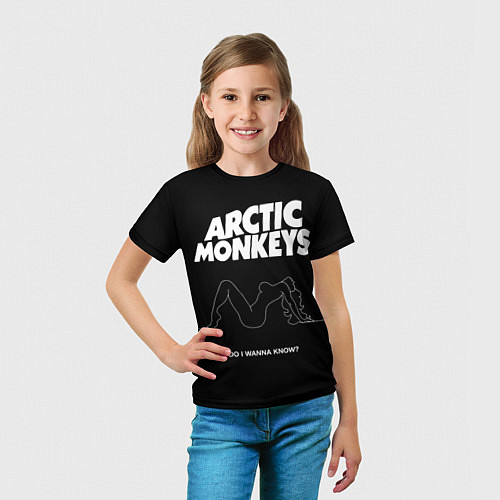 Детская футболка Arctic Monkeys: Do i wanna know? / 3D-принт – фото 5