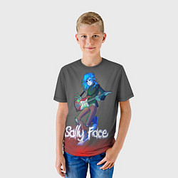 Футболка детская Sally Face: Rock Star, цвет: 3D-принт — фото 2