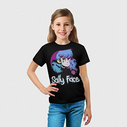 Футболка детская Sally Face: Dead Smile, цвет: 3D-принт — фото 2