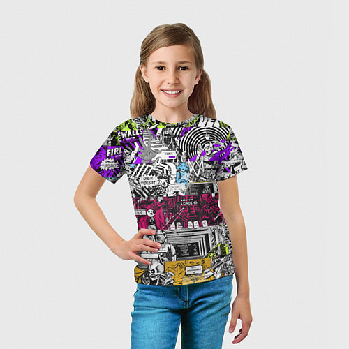 Детская футболка Watch Dogs: Pattern / 3D-принт – фото 5