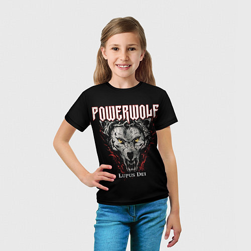 Детская футболка Powerwolf: Lupus Dei / 3D-принт – фото 5