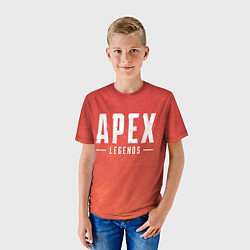 Футболка детская Apex Legends: Red Logo, цвет: 3D-принт — фото 2