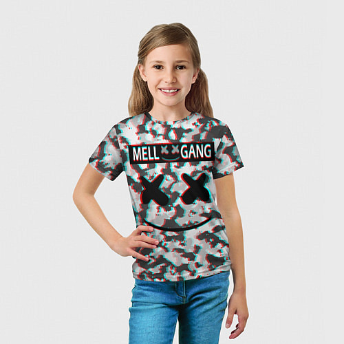 Детская футболка Mell x Gang / 3D-принт – фото 5