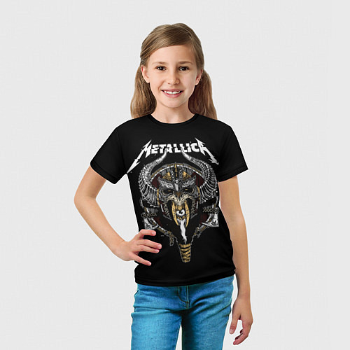 Детская футболка Metallica: Hard Metal / 3D-принт – фото 5