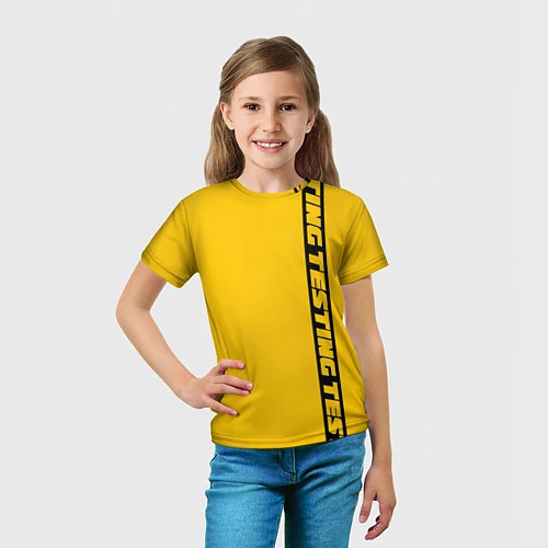 Детская футболка ASAP Rocky: Yellow Testing / 3D-принт – фото 5