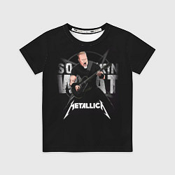 Футболка детская Metallica black, цвет: 3D-принт