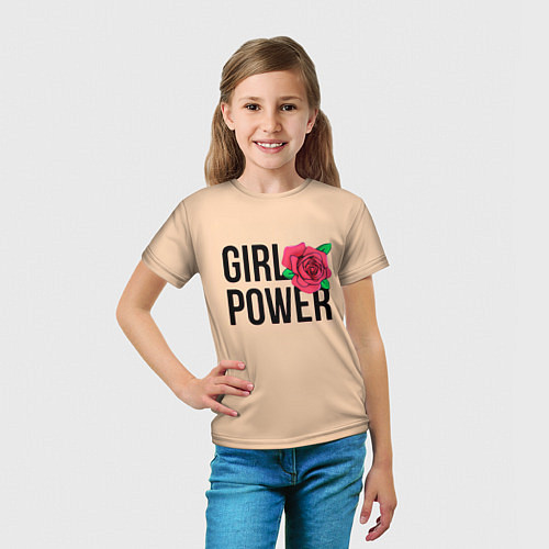 Детская футболка Girl Power / 3D-принт – фото 5