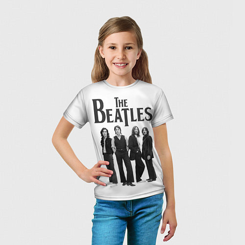 Детская футболка The Beatles: White Side / 3D-принт – фото 5