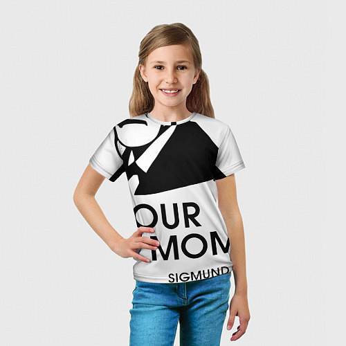 Детская футболка Your Mom / 3D-принт – фото 5