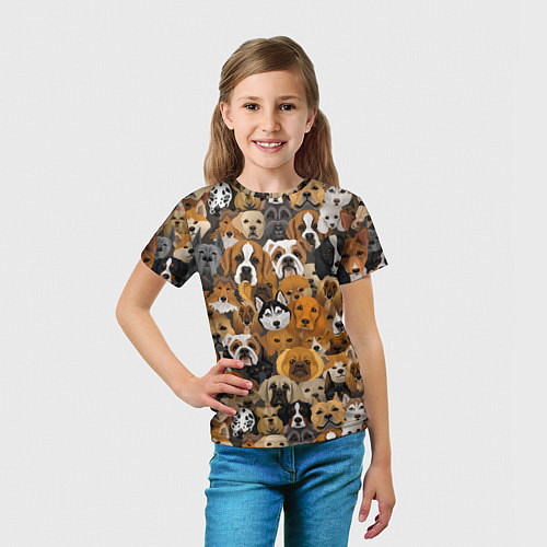 Детская футболка Породы собак / 3D-принт – фото 5