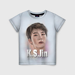 Футболка детская BTS K.S.Jin, цвет: 3D-принт