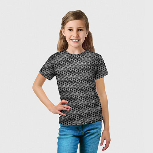 Детская футболка Кольчуга воина / 3D-принт – фото 5