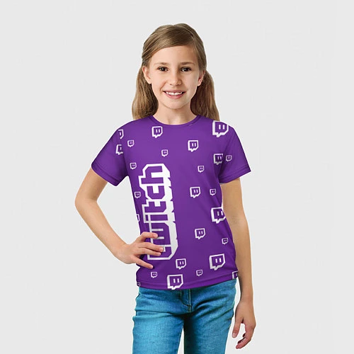 Детская футболка Twitch TV / 3D-принт – фото 5