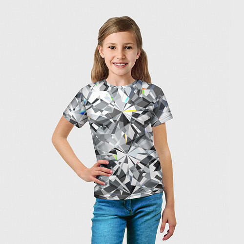 Детская футболка Бриллиантовое мерцание / 3D-принт – фото 5