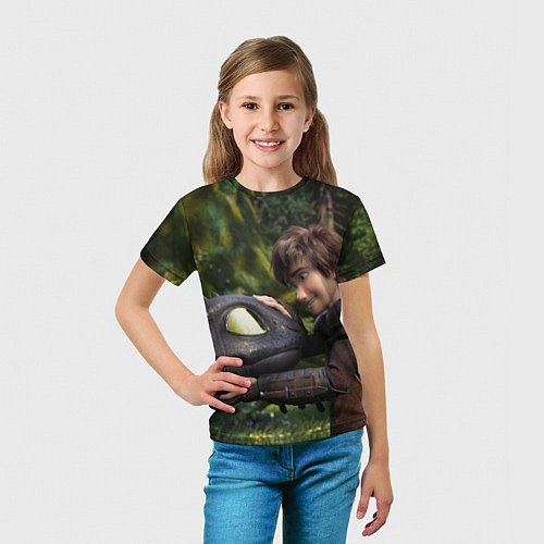 Детская футболка Как приручить дракона / 3D-принт – фото 5