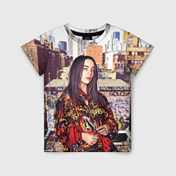 Футболка детская Billie Eilish: Street Style, цвет: 3D-принт