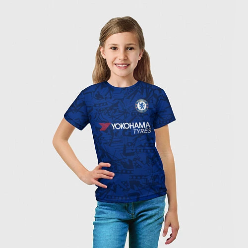 Детская футболка Chelsea home 19-20 / 3D-принт – фото 5