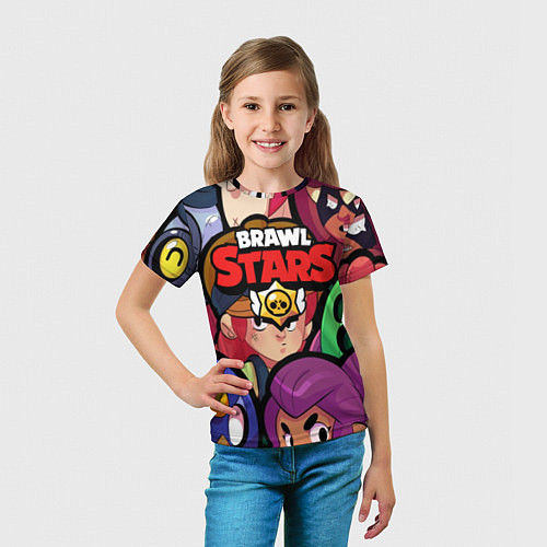 Детская футболка Brawl Stars: Heroes / 3D-принт – фото 5